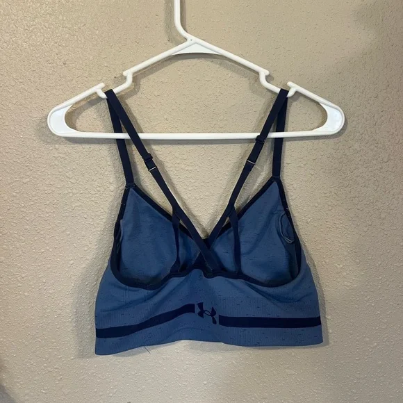 Under Armour Women's Training Seamless Low Long Heather Sports Bra - Picture 4 of 4